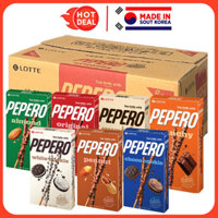 Thùng 40 Hộp Bánh Que Pepero Lotte Hàn Quốc Đủ Vị