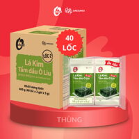 [Thùng 40 lốc] Rong biển / lá kim tẩm dầu ô liu lốc 2 O'food ăn liền tiện lợi