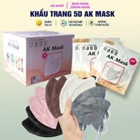 Thùng 400c Khẩu Trang 5D AK Mask - Kháng Khuẩn - Kháng Bụi Mịn- Chống Tia UV - Phù Hợp Mặt Nhỏ - KA Group