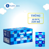 Thùng 48 bịch 220ml Sữa dinh dưỡng Vinamilk Ít đường