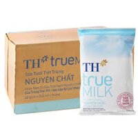 Thùng 48 bịch 220ml Sữa tươi tiệt trùng TH True Milk nguyên chất (không đường)