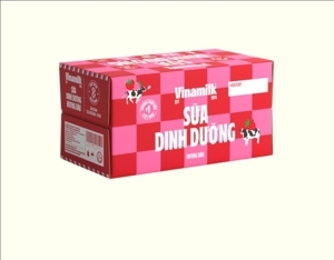 Thùng 48 bịch sữa dinh dưỡng hương dâu Vinamilk A&D3 220ml