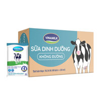 Thùng 48 Bịch Sữa dinh dưỡng Vinamilk không đường 220ml