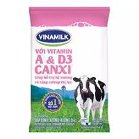 Thùng 48 bịch sữa dinh dưỡng hương dâu Vinamilk A&D3 220ml
