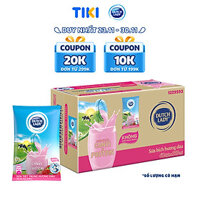 Thùng 48 Bịch Sữa Tiệt Trùng Dutch Lady Cô Gái Hà Lan Dâu (48X210ml)