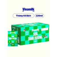 Thùng 48 Bịch Sữa Tươi Dinh Dưỡng Có Đường Vinamilk 220ml