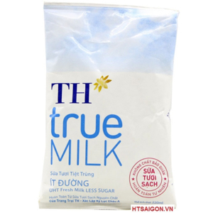 Thùng 48 bịch sữa tươi tiệt trùng ít đường TH true MILK 220ml