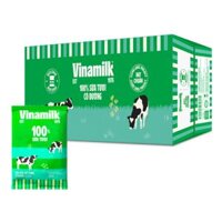 Thùng 48 bịch sữa tươi tiệt trùng Vinamilk 100% Có đường 220ml