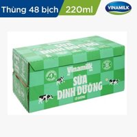 THÙNG 48 BỊCH SỮA TƯƠI TIỆT TRÙNG VINAMILK 220ML