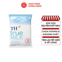Thùng 48 bịch sữa tươi tiệt trùng TH True MILK nguyên chất không đường 220ml