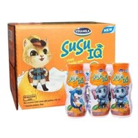 Thùng 48 chai sữa chua uống tiệt trùng Vinamilk SuSu IQ vị cam 80 ml (từ 1 tuổi)