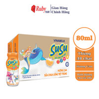 Thùng 48 Chai x 80ml Sữa Chua Uống Vinamilk Susu Hương Cam