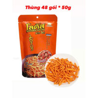 Thùng 48 gói Bánh que Khakai thái Lan vị thịt xông khói 50g - DATE 5/2025