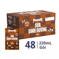 Thùng 48 gói sữa Vinamilk vị socola 220ml