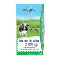Thùng 48 hộp 110ml Sữa tươi tiệt trùng Có đường Mộc Châu Milk