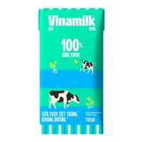 Thùng 48 hộp 110ml Sữa tươi tiệt trùng Không đường Vinamilk