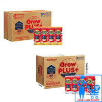Thùng 48 Hộp 180ml Sữa bột pha sẵn Nutifood Grow Plus Đỏ Có Đường/ Ít Đường
