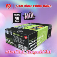 Thùng 48 hộp 180ml Sữa chua lên men Lof Malto vị Chanh Tuyết/Cam/Nho