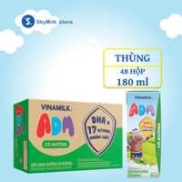 Thùng 48 hộp 180ml Sữa dinh dưỡng ADM Có đường Vinamilk