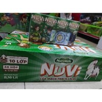 Thùng 48 hộp 180ml Sữa Nuvi Lúa mạch Thạch cacao (12 lốc x 4 hộp 180ml)