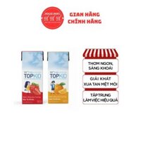 Thùng 48 hộp 180ml sữa trái cây TOPKID Hương Cam / Hương Dâu tự nhiên TH True Juice Milk