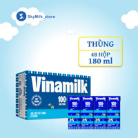 Thùng 48 hộp 180ml Sữa tươi tiệt trùng Ít đường Vinamilk