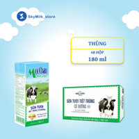 Thùng 48 hộp 180ml Sữa tươi tiệt trùng Có đường Mộc Châu Milk
