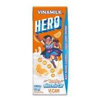 Thùng 48 hộp 180ml Thức uống sữa trái cây vị cam Vinamilk Hero