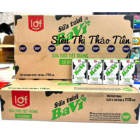Thùng 48 hộp Ba Vì Sữa Tươi Có Đường 110ml / 180ml