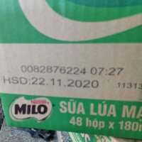 Thùng 48 hộp Milo 180ml