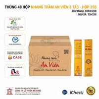 Thùng 48 hộp nhang trầm An Viên 3 tấc (hộp 250 cây)