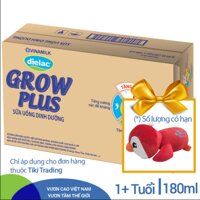 Thùng 48 Hộp Sữa Bột Pha Sẵn Vinamilk Dielac Grow Plus – Xanh 180ml