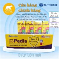 Thùng 48 Hộp Sữa Bột Pha Sẵn CARE 100 PEDIA 180ml Cho Bé Từ 1 Tuổi Hỗ Trợ Phát Triển Cân Nặng