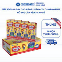 Thùng 48 Hộp Sữa Bột Pha Sẵn GROW PLUS Colos 24h Nutricare Bé Tăng Cân Tăng Cường Đề Kháng Tiêu Hoá Tốt Bé Từ 1 Tuổi