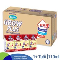 Thùng 48 Hộp Sữa Bột Pha Sẵn Dielac Grow Plus Vinamilk Đỏ 110ml