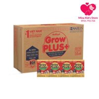 Thùng 48 hộp Sữa bột pha sẵn Nutifood Growplus+ cho trẻ thấp còi 110ml