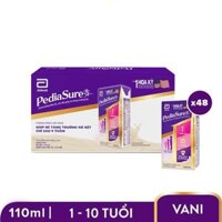Thùng 48 hộp sữa bột pha sẵn PediaSure vani 110ml 								 								Tình trạng: 									 									Còn hàng