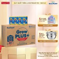 Thùng 48 hộp Sữa Bột Pha Sẵn Nutifood GrowPLUS+ Biếng Ăn (Xanh) 110ml - Trên 2 tuổi - Tăng Cân Khỏe Mạnh