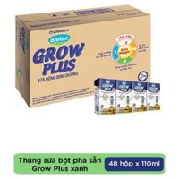 THÙNG 48 HỘP SỮA BỘT PHA SẴN DIELAC GROW PLUS (XANH) 110ML