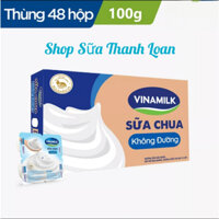 Thùng 48 Hộp Sữa Chua Ăn Vinamilk Không Đường 100g.