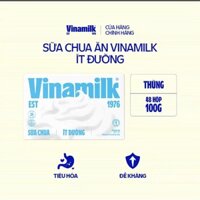 Thùng 48 hộp sữa chua có đường Vinamilk 100g