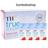 Thùng 48 hộp sữa chua uống TH True Yogurt vị việt quất/cam/dâu (180ml/hộp)