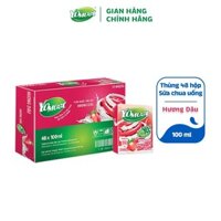 Thùng 48 Hộp Sữa chua uống Yomost vị dâu 100ml/hộp