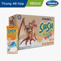 Thùng 48 hộp Sữa Chua Uống Tiệt Trùng Vinamilk SuSu hương Cam - hộp 180ml