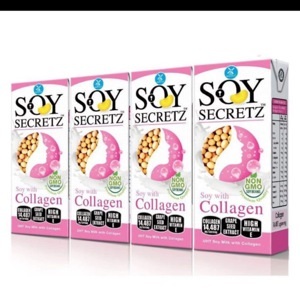 Thùng 48 hộp sữa đậu nành collagen Soy Secretz 180ml