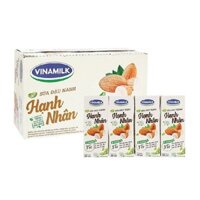 Thùng 48 hộp sữa đậu nành hạnh nhân Vinamilk 180 ml (từ 4 tuổi)