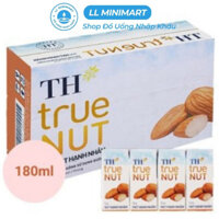 Thùng 48 Hộp Sữa Hạt Hạnh Nhân TH True Nut 180ML/Hộp - Vị Ngọt Tự Nhiên Từ Quả Chà Là