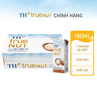 Thùng 48 hộp sữa hạt mắc ca TH true NUT 180 ml 180 ml x 48