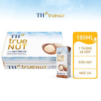 Thùng 48 hộp sữa hạt TH true nut 180ml (hạnh nhân, óc chó, mắc ca, gạo lứt, topkid)
