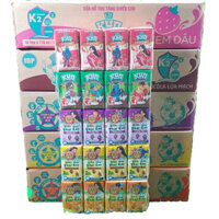 THÙNG 48 HỘP SỮA LIF KUN SOCOLA /DÂU/CAM/NHO/TRÁI CÂY 110ML